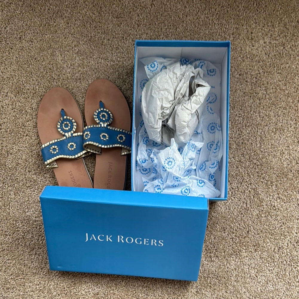 Jack Rogers women’s  Blue and Brown Sandals